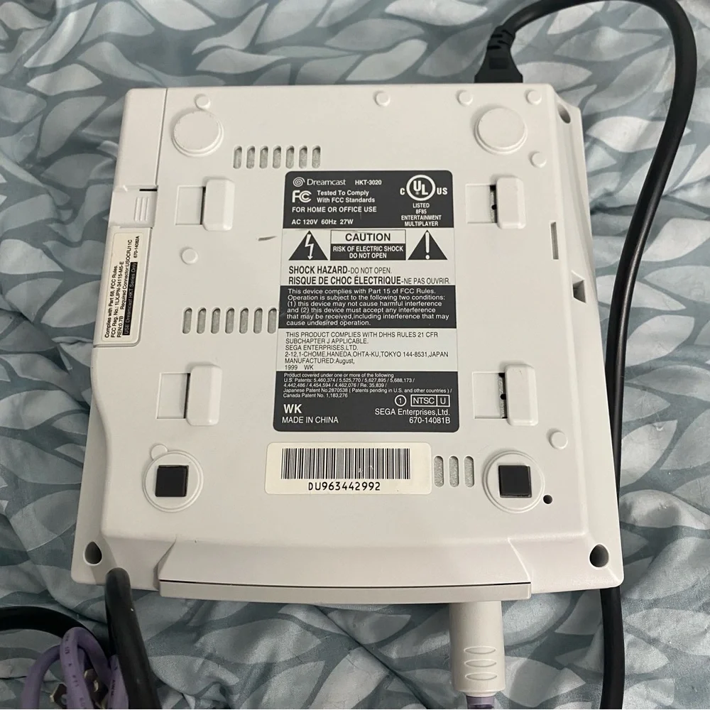 Dreamcast Console with Red Controller